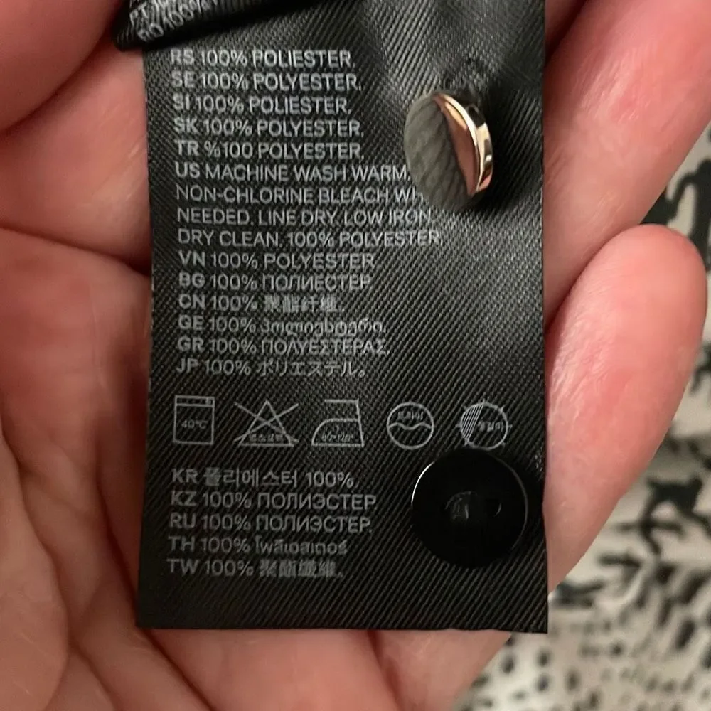 Richard Allen X H&M Houndstooth Plaid Button Front Shirt 2 - Picture 9 of 9